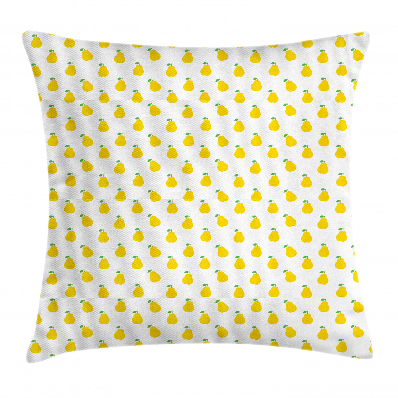 Graphic Pear Fruit Motifs Pillow Cover