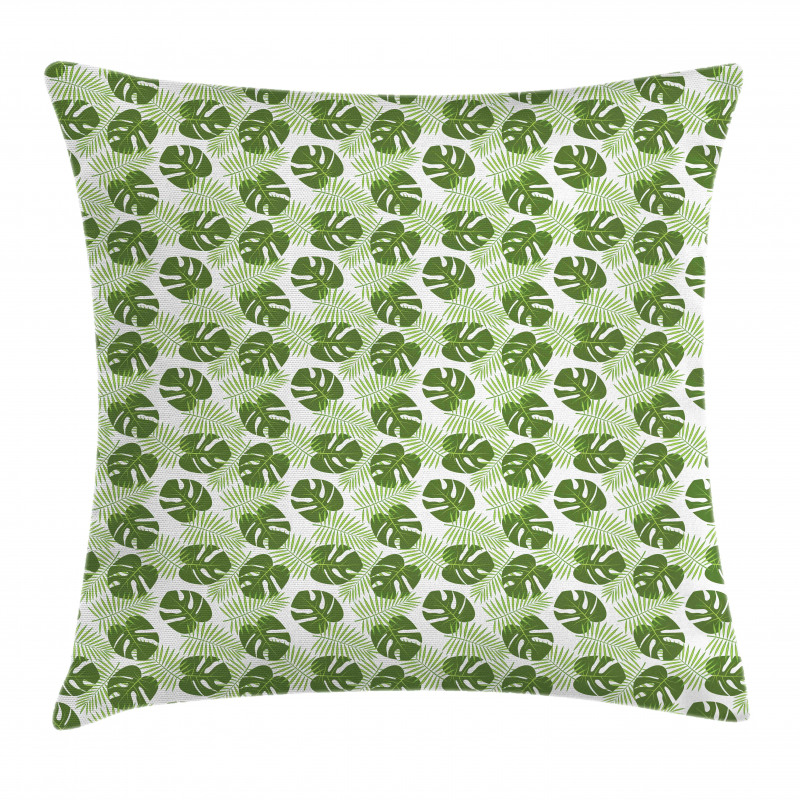 Palms and Monsteras Pillow Cover