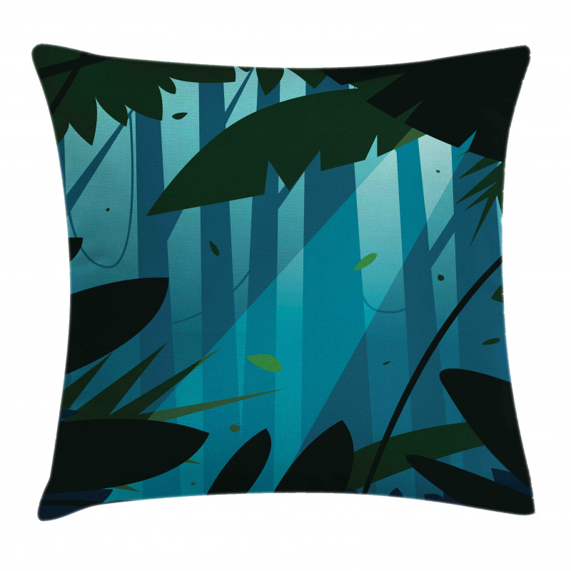 Lush Forest Leaves Pillow Cover