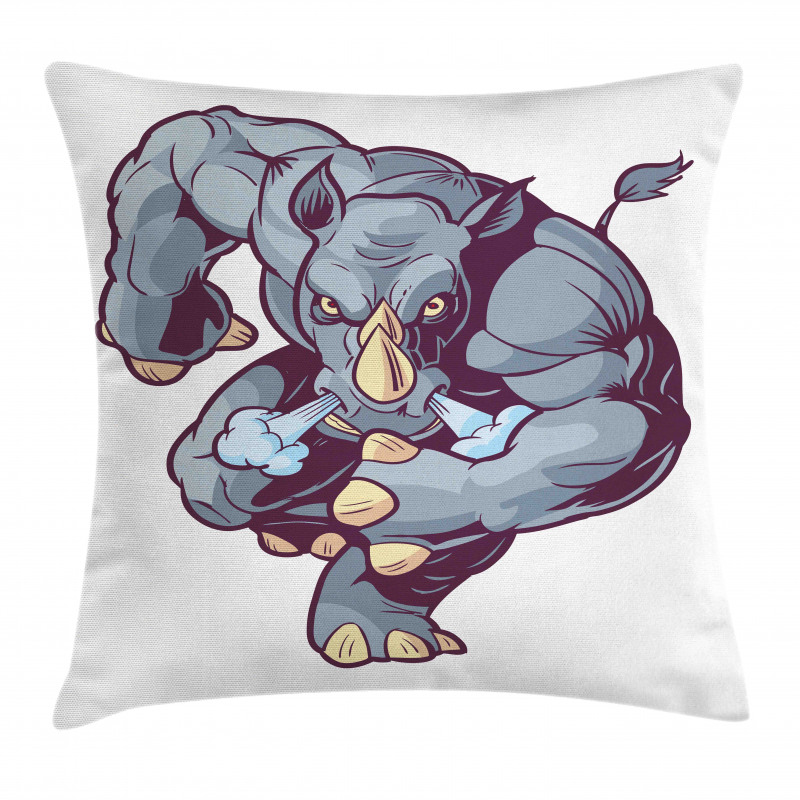 Anthropomorphic Mascot Run Pillow Cover