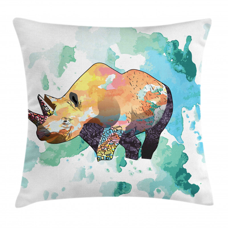 Watercolor Animal Wilderness Pillow Cover