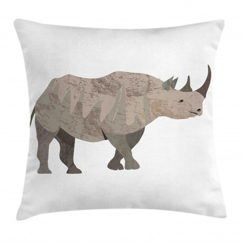 Herbivore Animal Monochrome Pillow Cover