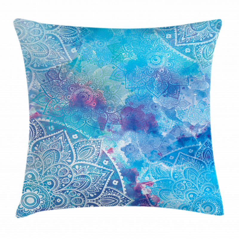 Watercolor Floral Asian Pillow Cover