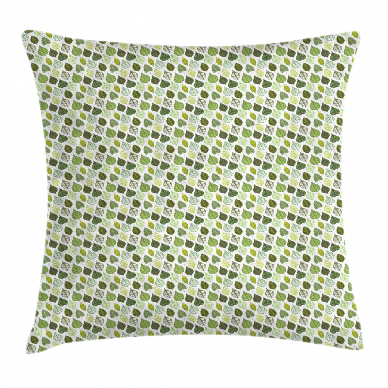 Greenery Foliage Details Pillow Cover