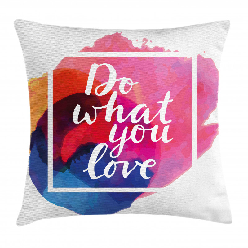 Contemporary Theme Love Work Pillow Cover