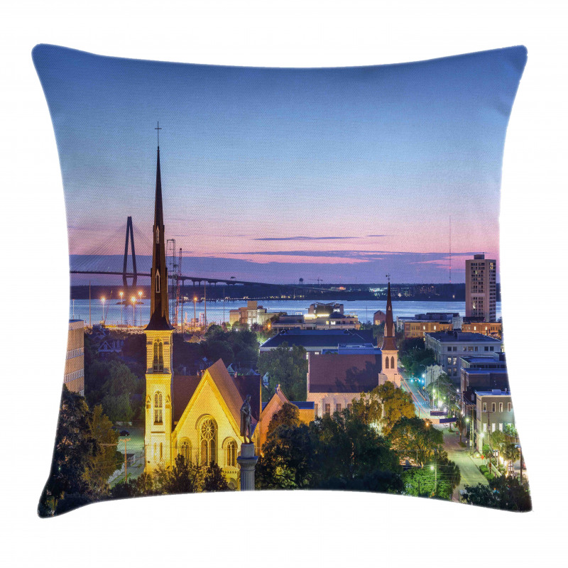 Famous Landmark Theme Pillow Cover