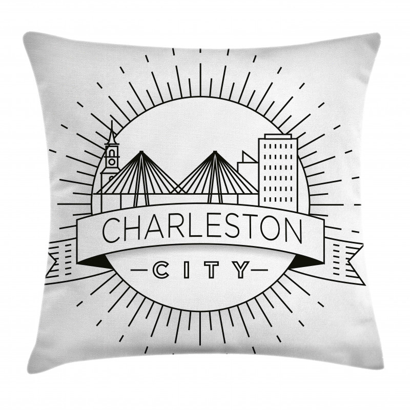 Minimal City Skyline Pillow Cover