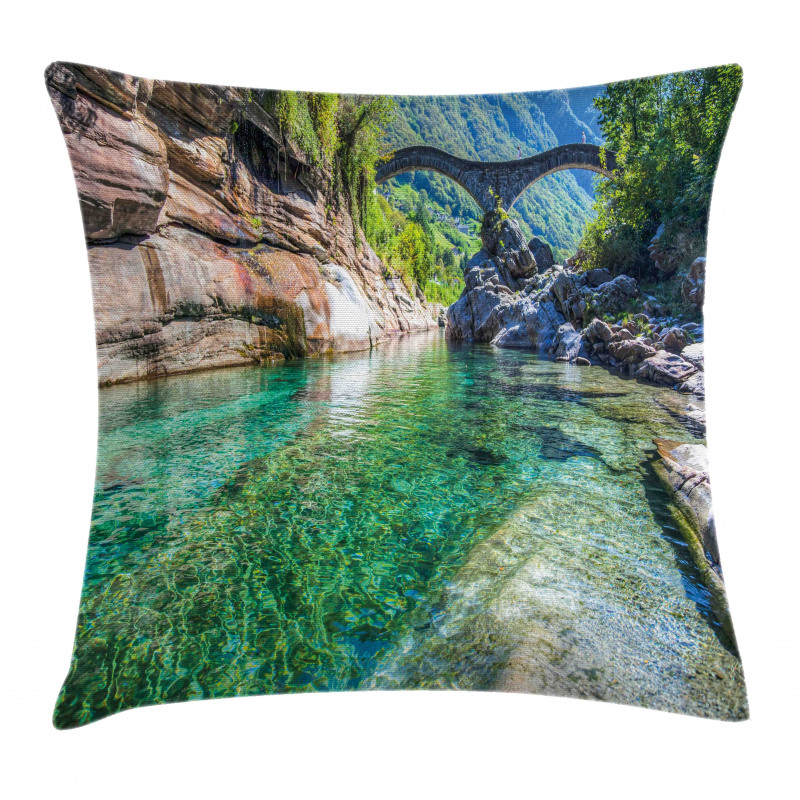 Double Arched Bridge Pillow Cover