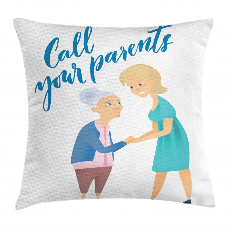 Woman and Mother Design Pillow Cover