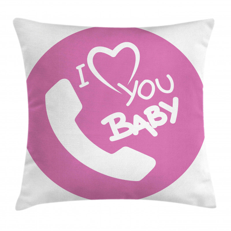 I Love You Baby Message Pillow Cover