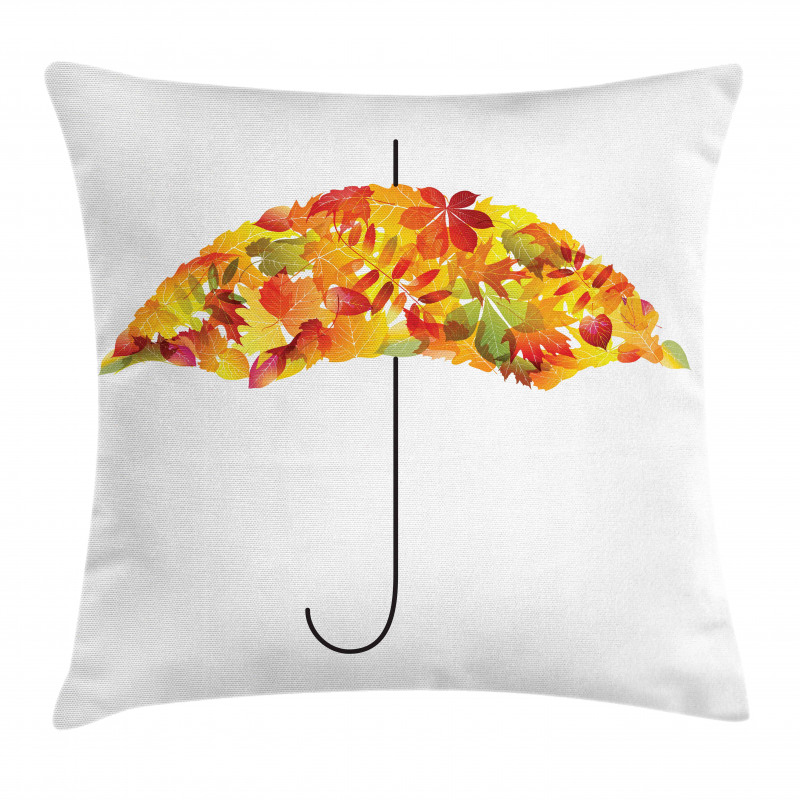Abstract Umbrella Fall Leaves Pillow Cover