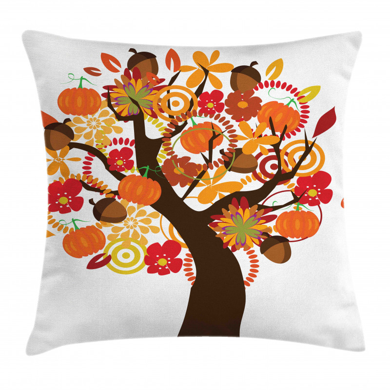Tree Fall Elements Harvest Pillow Cover