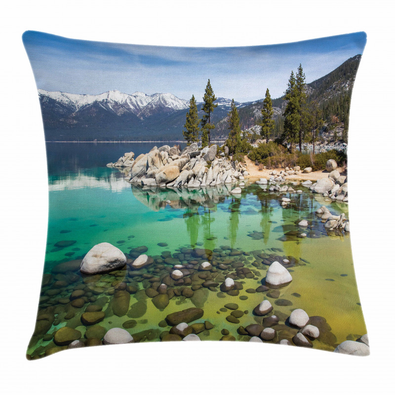 Sierra Nevada Lake Photo Pillow Cover