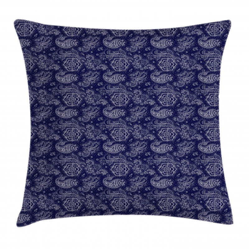 Flowers Paisley Fantasy Art Pillow Cover