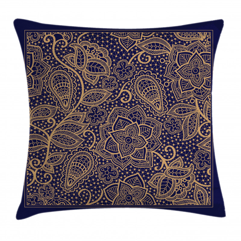 Lace Look Style in Square Pillow Cover