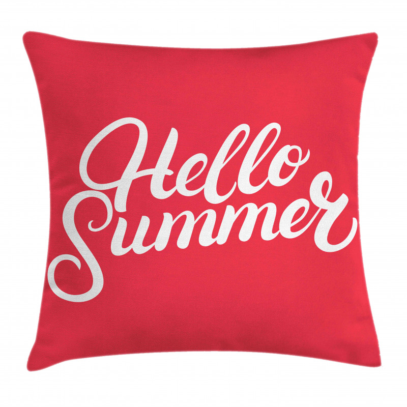 Kaligrafi Minder Kılıfı Hello Summer Yazılı Modern ve Havalı İkon