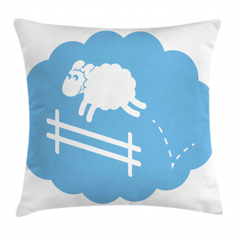 Counting Sheep Cloud Jumping Pillow Cover