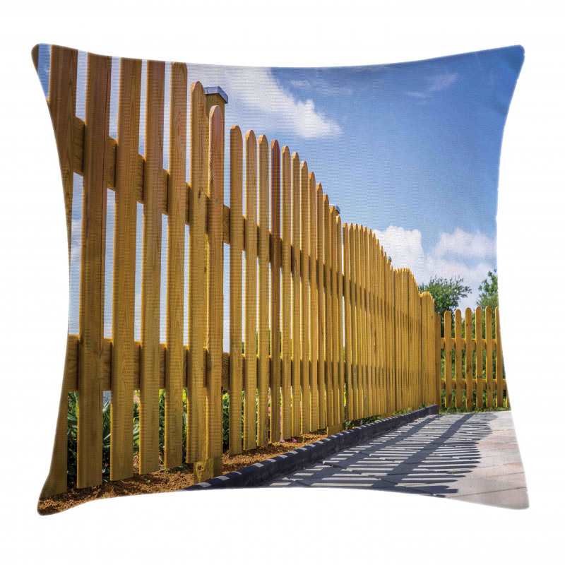 Terrace in Summer Day Sky Pillow Cover