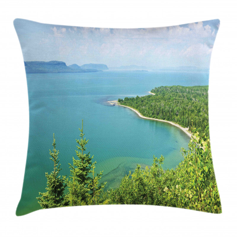 Lake Superior Panoramic Pillow Cover