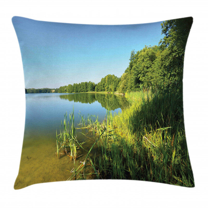 Coastline Trees Nature Pillow Cover