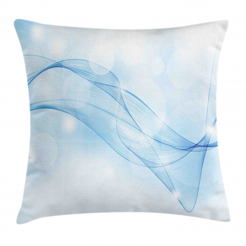 Blurred Motion Swirl Lines Pillow Cover