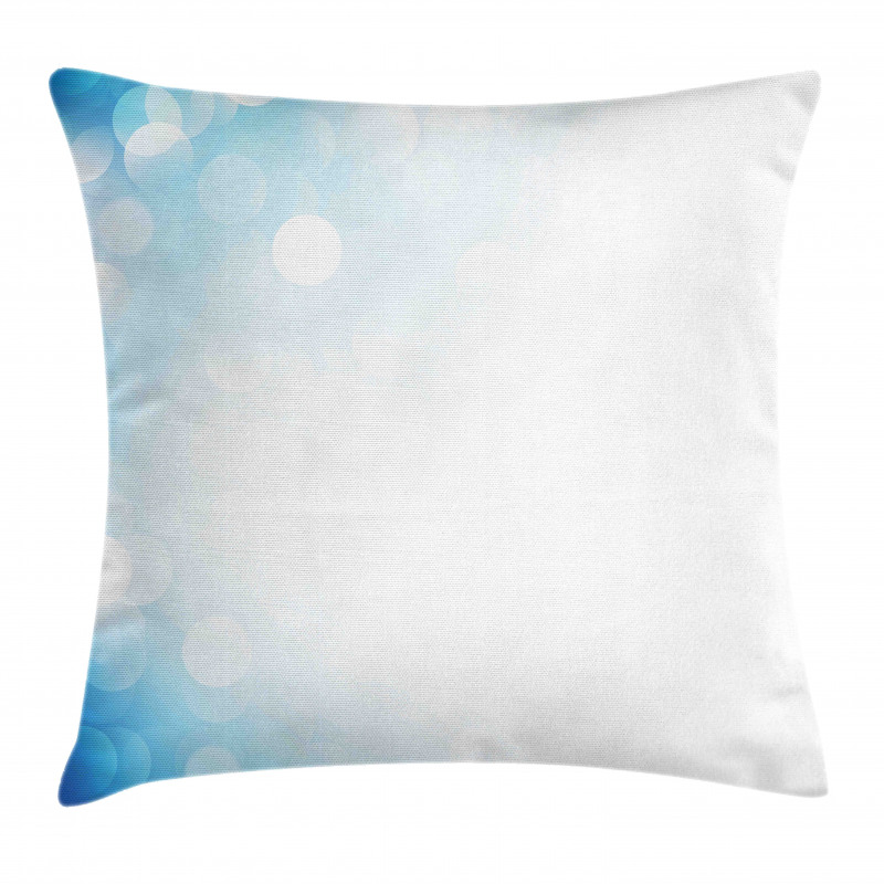 Gradient Effect Blurred Spots Pillow Cover