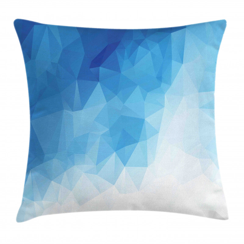 Abstract Polygonal Ombre Art Pillow Cover