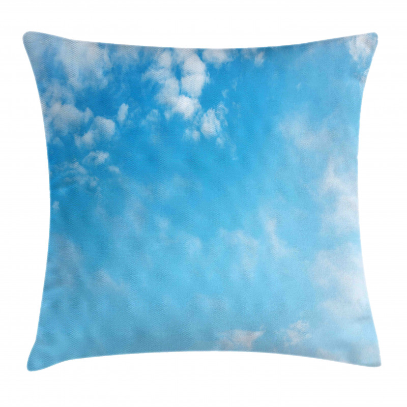 Open Summer Sky with Clouds Pillow Cover