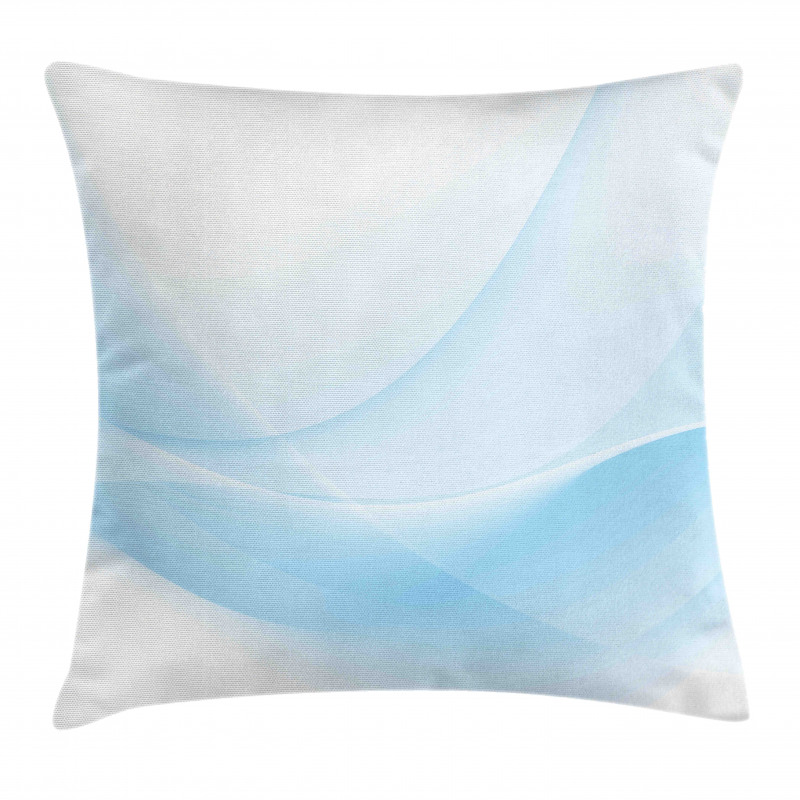 Flowing Wavy Effect Print Pillow Cover