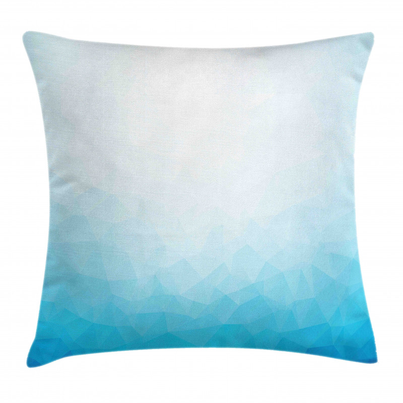 Triangular Ombre Effect Image Pillow Cover