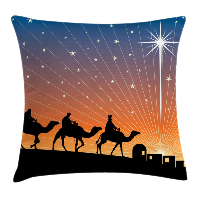 Star of Bethlehem Camel Wise Pillow Cover