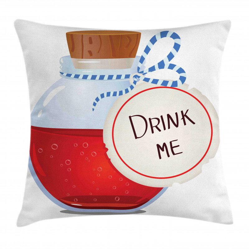 Drink Me Potion in Bottle Pillow Cover