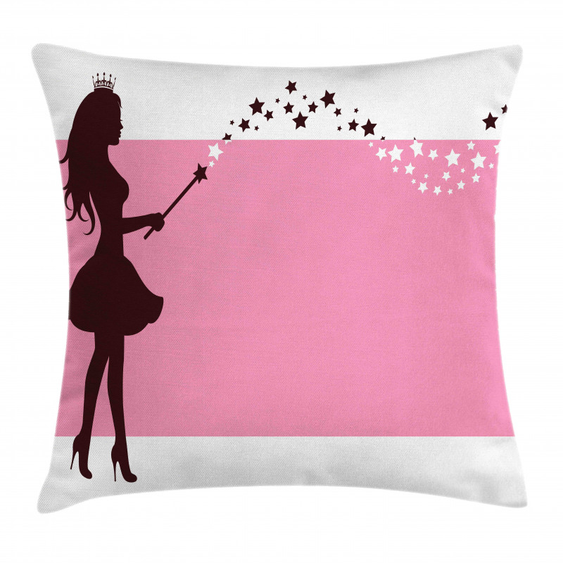 Princess Fairy and Magic Wand Pillow Cover