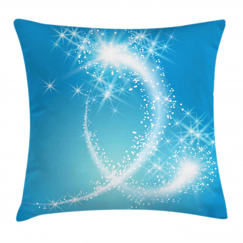 Swirling Stars with Tail Art Pillow Cover