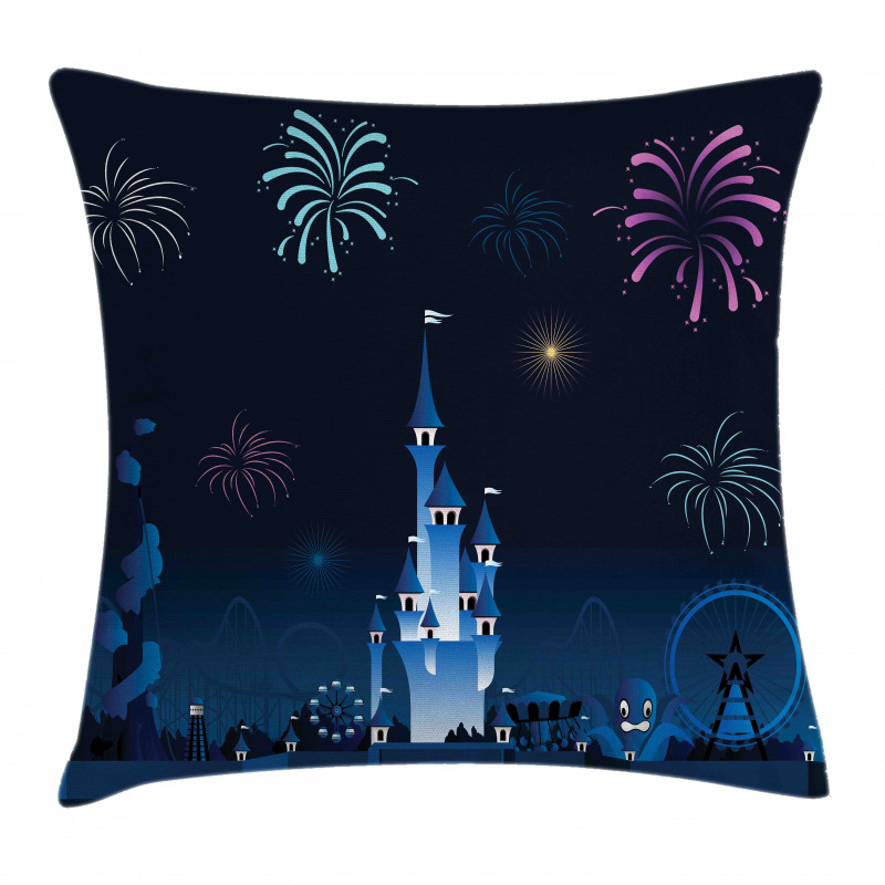 Children Park Firework Castle Pillow Cover