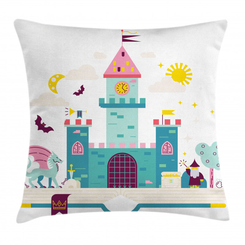 Children Theme Magic Kingdom Pillow Cover