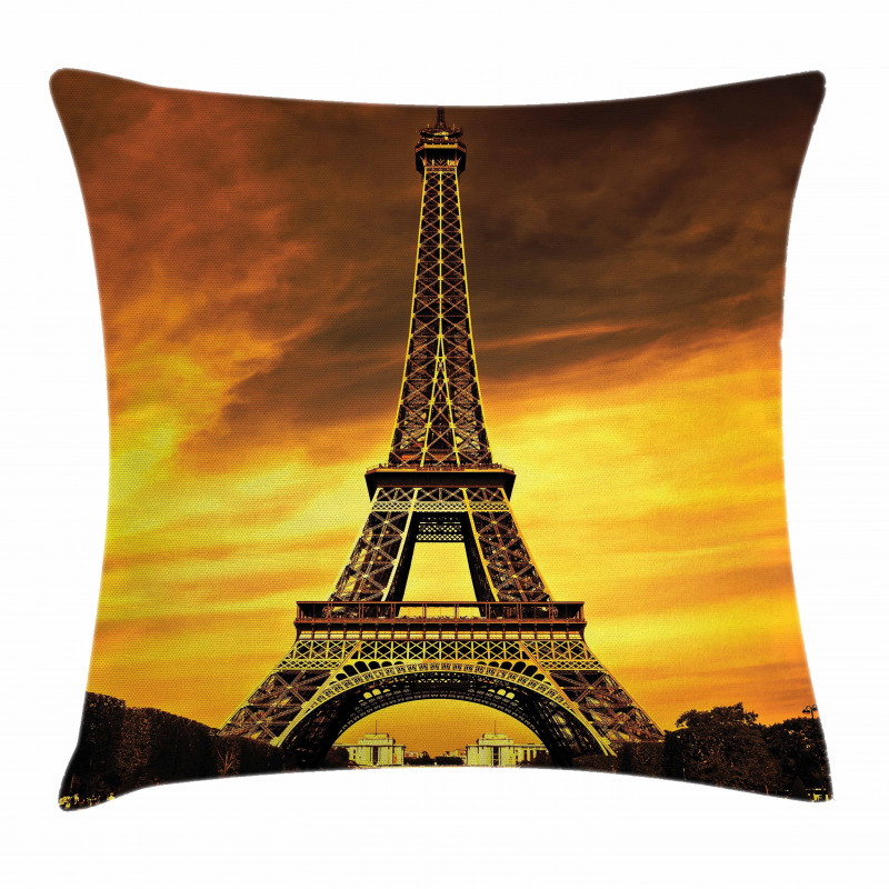 Paris Love Sunrise Pillow Cover
