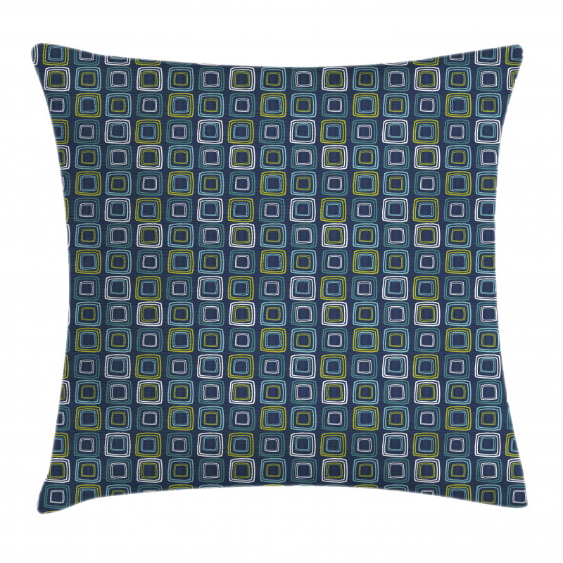 Lattice Vibrant Squares Art Pillow Cover