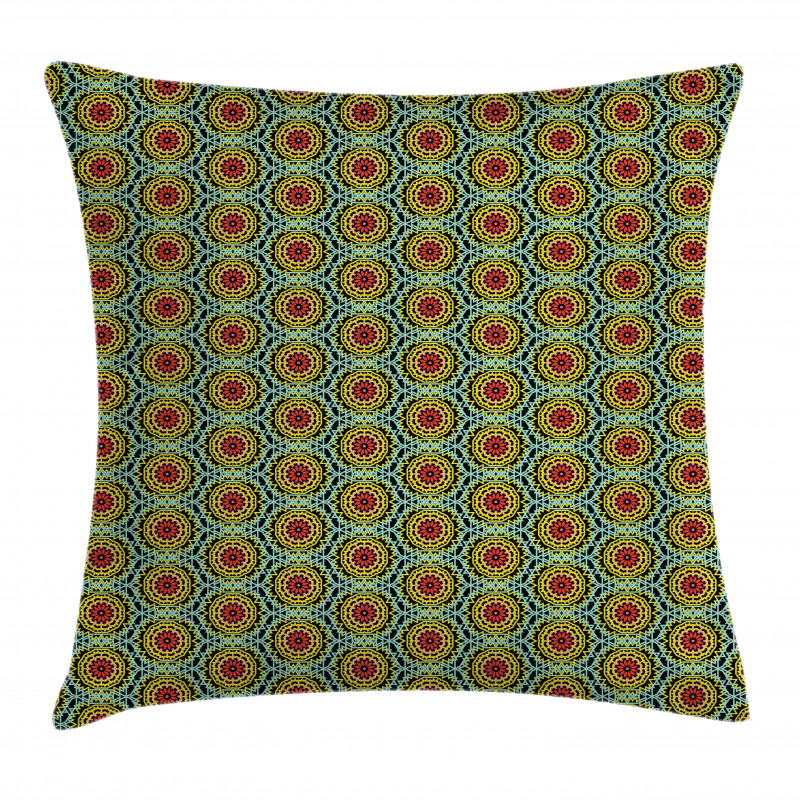 Colorful Bohemian Patterns Pillow Cover