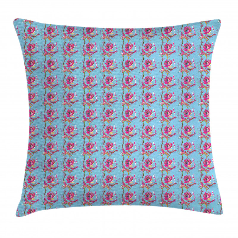 Chaotic Boho Oriental Tulip Pillow Cover