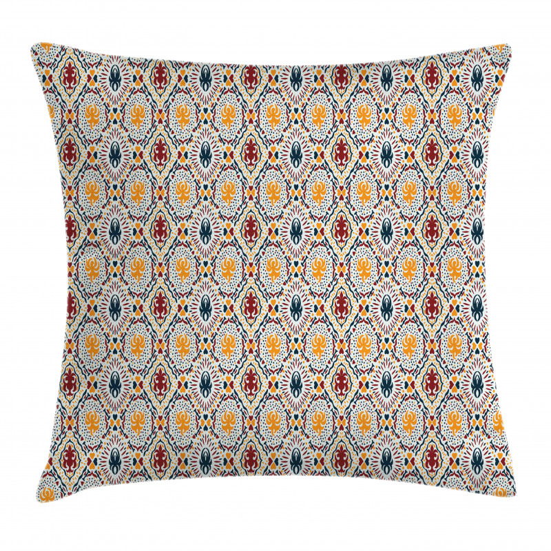 Chevrons Strips and Dots Print Pillow Cover