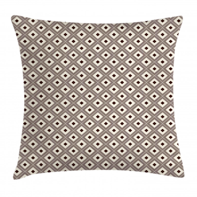 Rhombus and Strips Ikat Pillow Cover