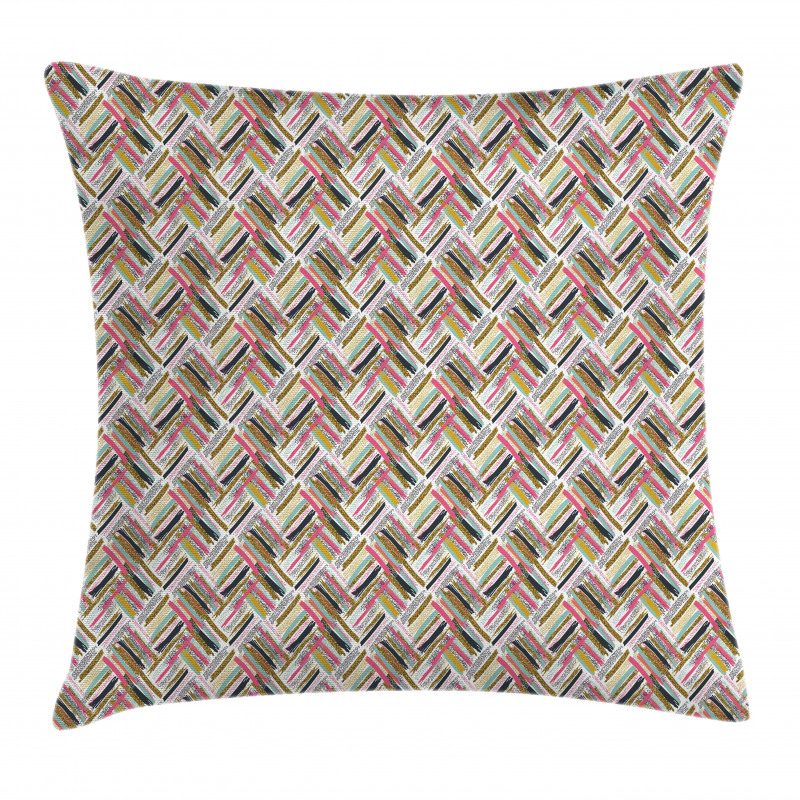 Dots and Stroke Lines Art Pillow Cover