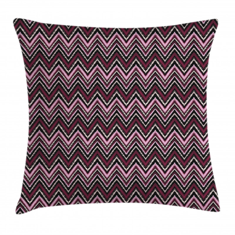 Abstract Bold Zigzags Art Pillow Cover