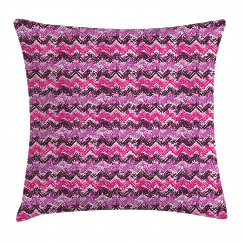 Chevron Splash Watercolor Pillow Cover