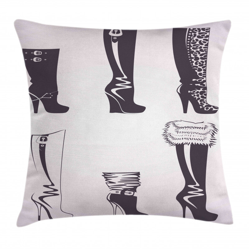 High Heel Boots Pillow Cover