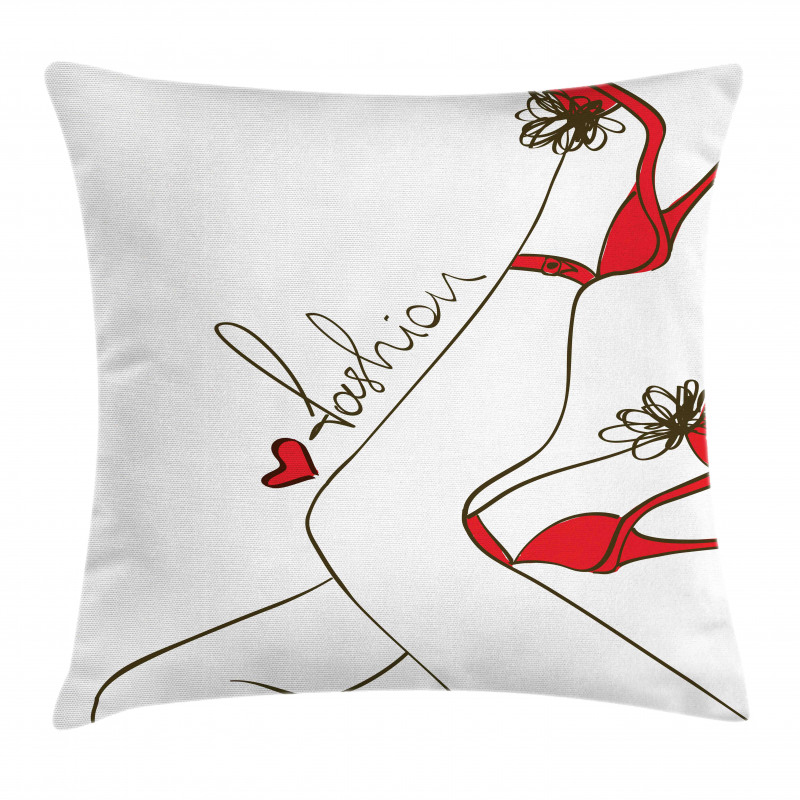 Fashion Lettering Legs Pillow Cover