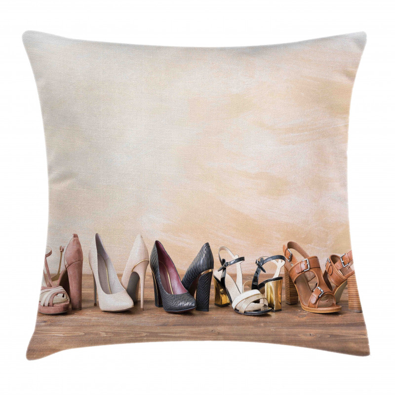 Classy Sleek Shoe Pairs Pillow Cover