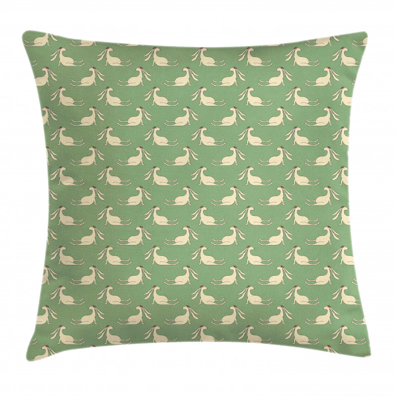 Childish Theme Hare Long Ear Pillow Cover