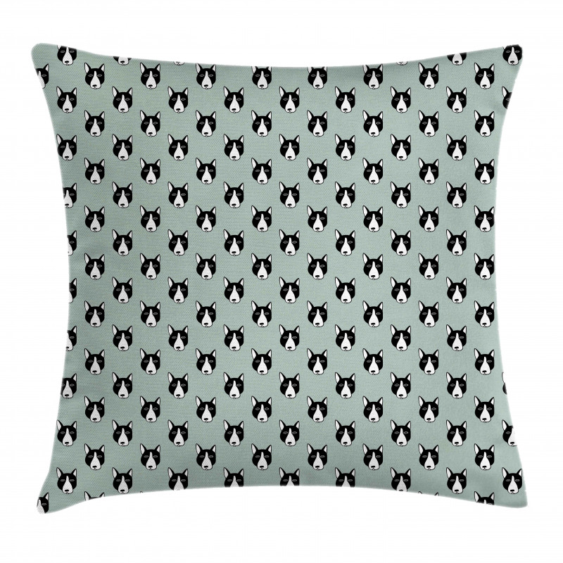 Puppy Heads Pattern Comical Pillow Cover